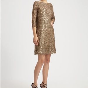 Kay Unger gold Dress